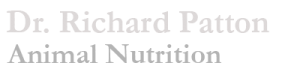 Dr. Richard Patton Animal Nutrition